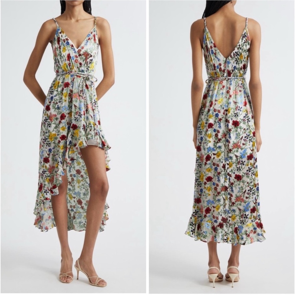 Alice + Olivia Floral High Low Dress